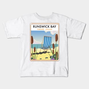 Runswick Bay Yorkshire England Kids T-Shirt